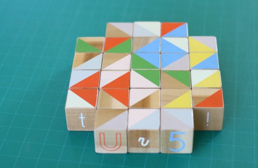 DIY Painted Alphabet Blocks